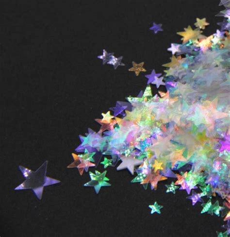 Iridescent Multi Sized Clear Stars Resin Glitter Molding Etsy