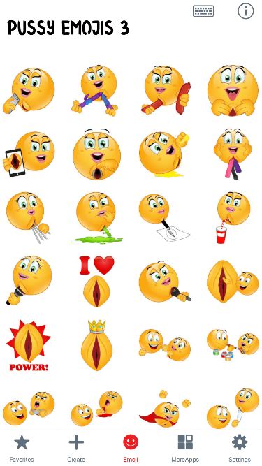 Pussy Emojis 3 Xxx Porn Emojis By Adult Emojis