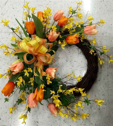 61 Fresh And Beautiful Spring Wreath Decor Ideas Diy