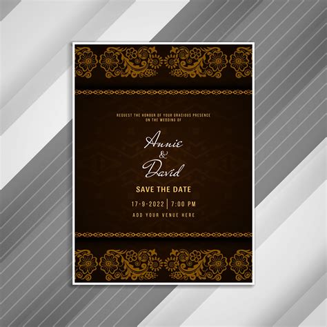 abstract wedding invitation elegant card design 254798 vector art at vecteezy