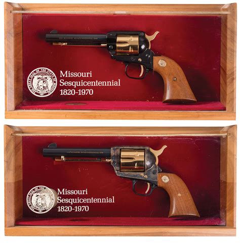 Matching Set Of Colt Missouri Commemorative Revolvers Rock Island Auction