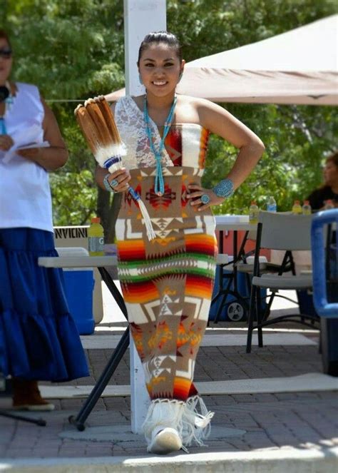 Maybe you would like to learn more about one of these? Pendleton dress by Irene Begay | Native american dress ...