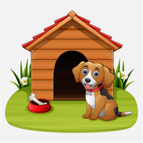 Best Dog House Backyard Illustrations Royalty Free Vector Graphics