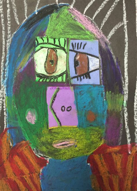 Mrs Harris Art Room Picasso Self Portraits 1st Grade Lesson