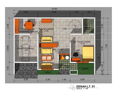 Arsitektur Desain Tata Ruang Rumah Minimalis Modern Lantai Yang
