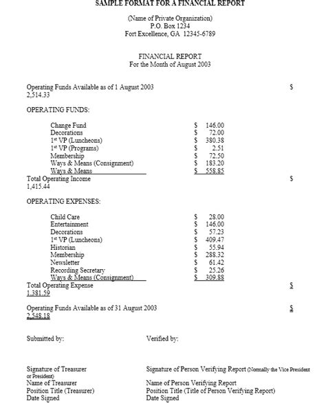 13 Free Sample Annual Financial Report Templates Printable Samples