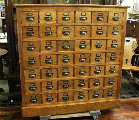 Dewey Decimal Systemcard File At The Library Card Catalog Cabinet