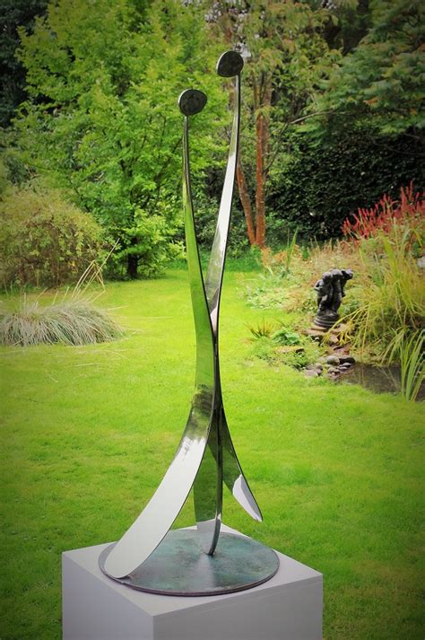 Stainless Steel Garden Sculpture Contemporary Garden Art Chris Bose