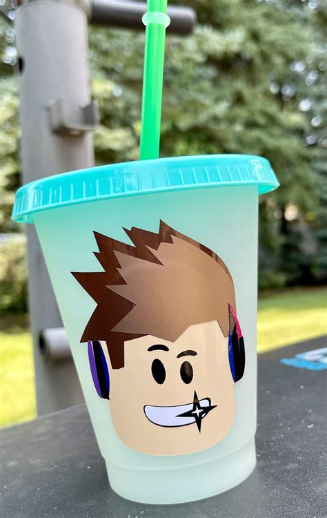 Roblox Kids 16 Oz Tumbler Cups With Lid And Straw Etsy