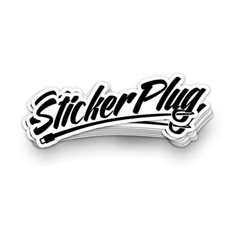 Die Cut Stickers Sticker Plug
