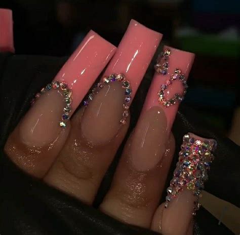 💕🎀💕 Long Square Acrylic Nails Square Acrylic Nails Pink Acrylic Nails
