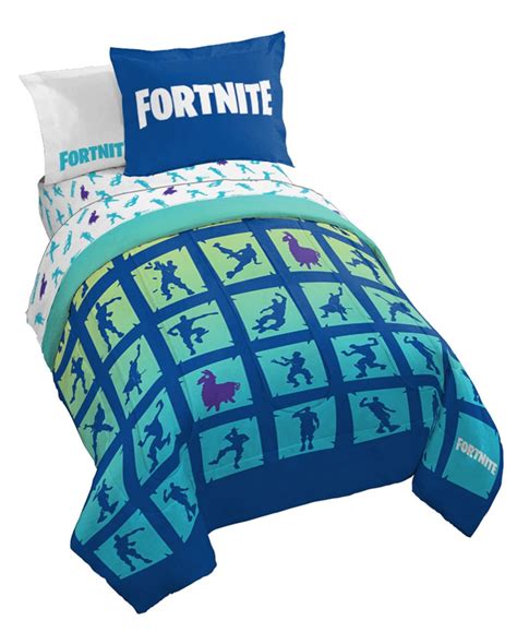 Fortnite Boogie Bomb 7 Piece Bed Set Full And Reviews Comforter Sets