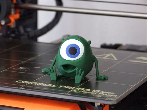 Mike Wazowski Monsters Inc Version For Multi Extrusion Printers