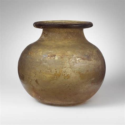 Glass Cinerary Urn Period Imperial Date 1st 2nd Century A D Culture Roman Medium Glass