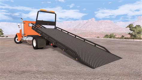 Gavril T Series Rollback Flatbed Tow Truck Para Beamng Drive