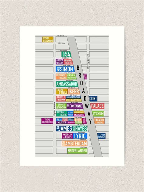 Broadway New York Map World Of Light Map