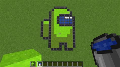 How To Draw In Minecraft Among Us Pixel Art Youtube