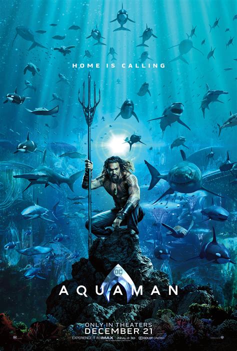 Aquaman Poster Revealed Jason Momoa Dives In To The Crowded Dc Pool