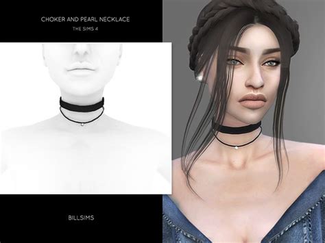 Choker And Pearl Necklace By Bill Sims At Tsr Sims 4 Updates