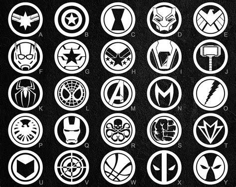 Marvel Avengers Vinyl Decals 26 To Choose From Stickers Etsy