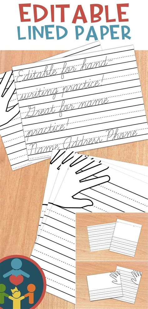 Dont panic , printable and downloadable free free printable blank handwriting worksheets kindergarten writing we have created for you. Primary Editable Writing Paper : Cursive | Writing paper ...