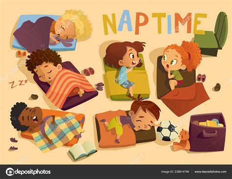 Clipart Preschool Naptime Kindergarten Nap Time Kid Vector