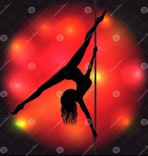 Striptease Girl Silhouette Stock Vector Illustration Of Human 38282362