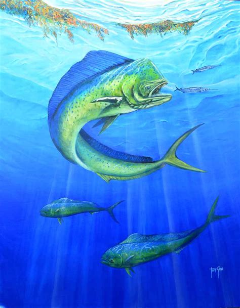 Oceanfishartpaintingsmahimanateesharkmarlinsailfish