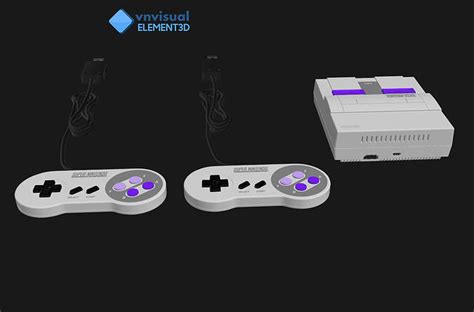 E3d Super Nintendo Entertainment System Classic Edition 3d Model