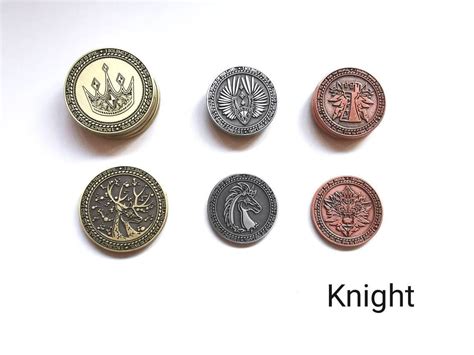 solid metal fantasy coins for rpgs larping gaming tokens and dungeons and dragons larp