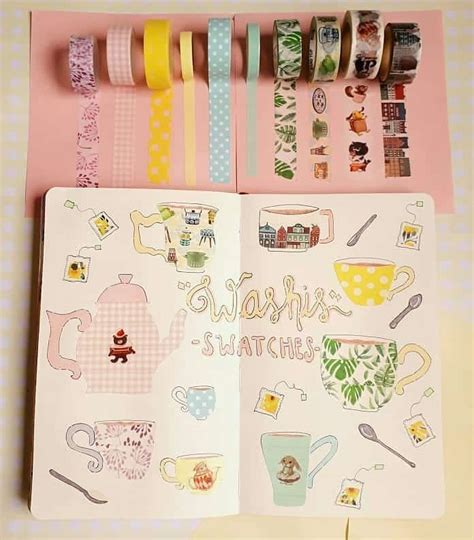 43 Cute And Clever Washi Tape Swatches For Your Bullet Journal My