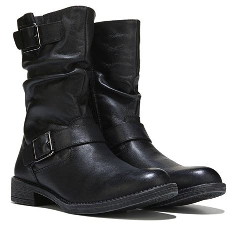 Propet Womens Tatum Slouch Mediumwidex Wide Boots Black Leather In