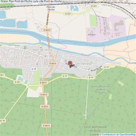 Plan d'accès mma pont de l'arche. Plan Pont-de-l'Arche carte ville Pont-de-l'Arche