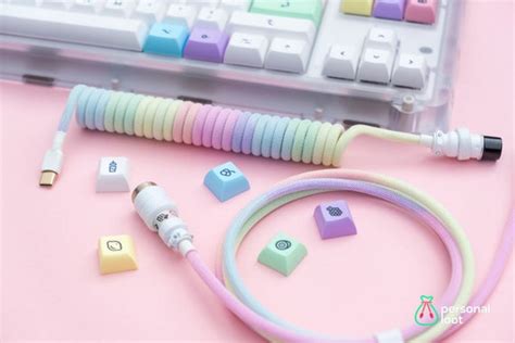 Milkshake Themed Custom Coiled Keyboard Usb Cable With White Etsy