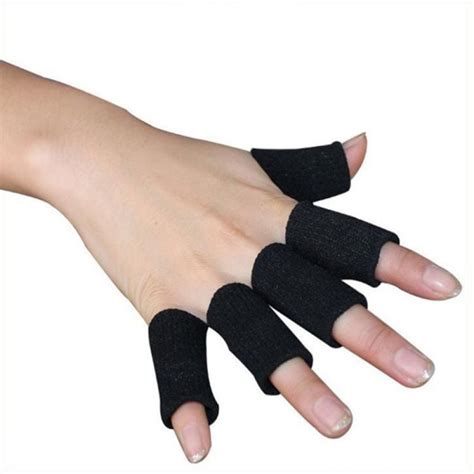 Shengshi 10pcsset Finger Sleeves Washable Protective Fingertip Guard Braces Support Protector