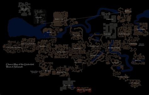 Gharus T To The Underdark Map Of The Underdark Baldurs Gate