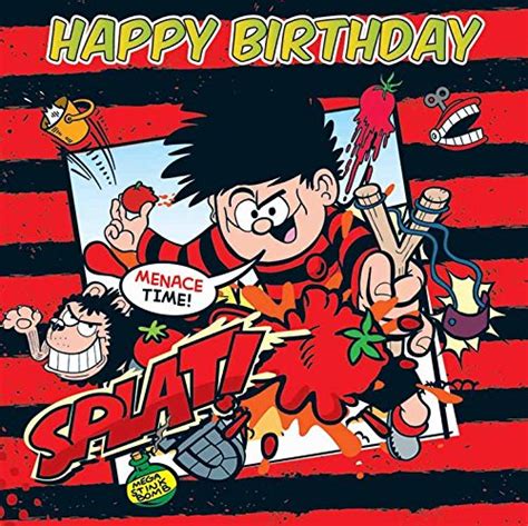 Buy The Beano Dennis The Menace General Happy Birthday Card Online At