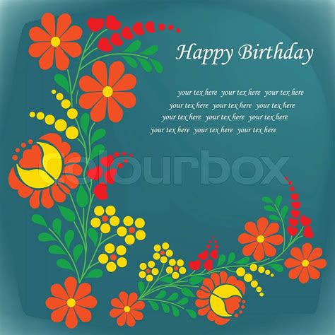 Happy Birthday Stock Vector Colourbox