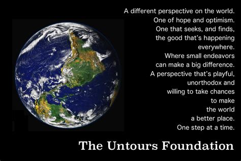 Help Us Turn The World Upside Down Untours Foundation