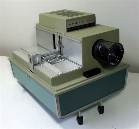 Vintage Argus 500 35mm Automatic Slide Projector With By Estatebum