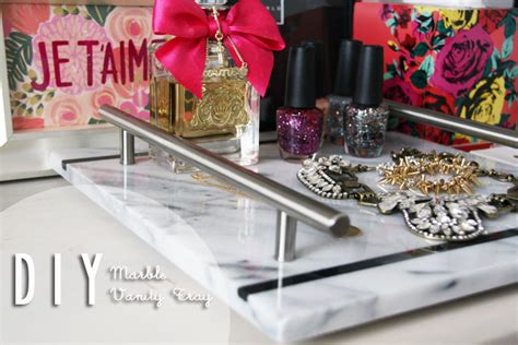 Diy dollar store bling glam tray, diy vanity tray hey everyone! DIY :: Marble {slab} Vanity Tray - My Little Secrets