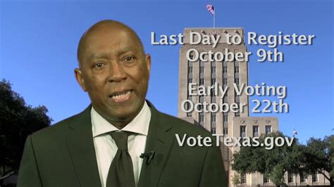 Houston Mayor Sylvester Turner Urges Citizens To Register To Vote