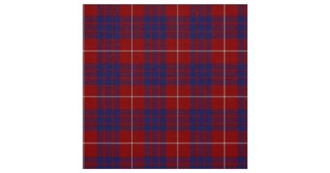 Classic Clan Hamilton Tartan Plaid Fabric Zazzle