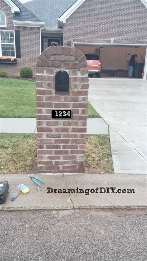 How To Build A Brick Mailbox Step By Step
