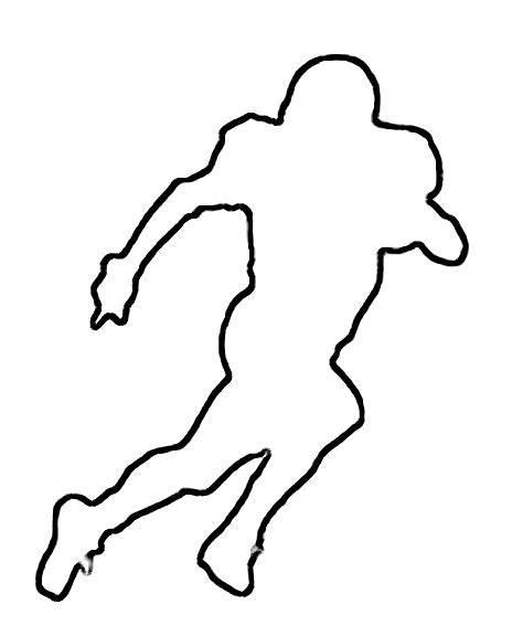Football Player Drawing Outline