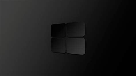 Dark Windows 11 Logo Wallpaper