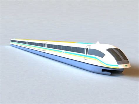 Maglev Train Free 3d Model 3ds Open3dmodel