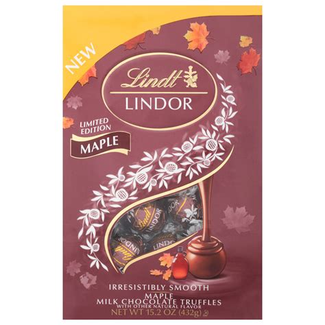 Lindt LINDOR Maple Milk Chocolate Truffles 15 2 Oz Bag Walmart Com