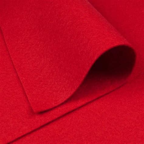 Bright Red Wool Felt Felt Sheets Felt Squares Wool Blend Etsy