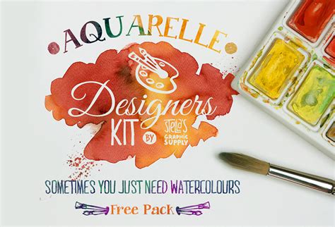 Watercolor Layer Styles And Shapes Mini Kit Graphicsfuel